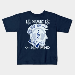 Music on my mind T Shirt for Music Lover Kids T-Shirt